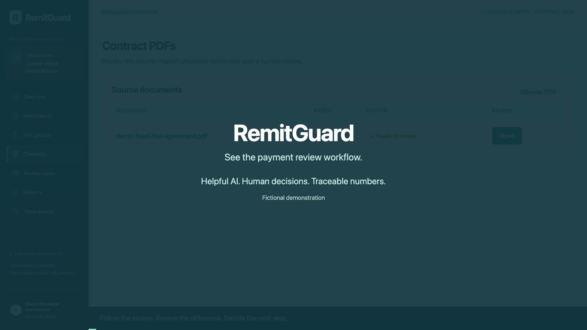 RemitGuard product walkthrough